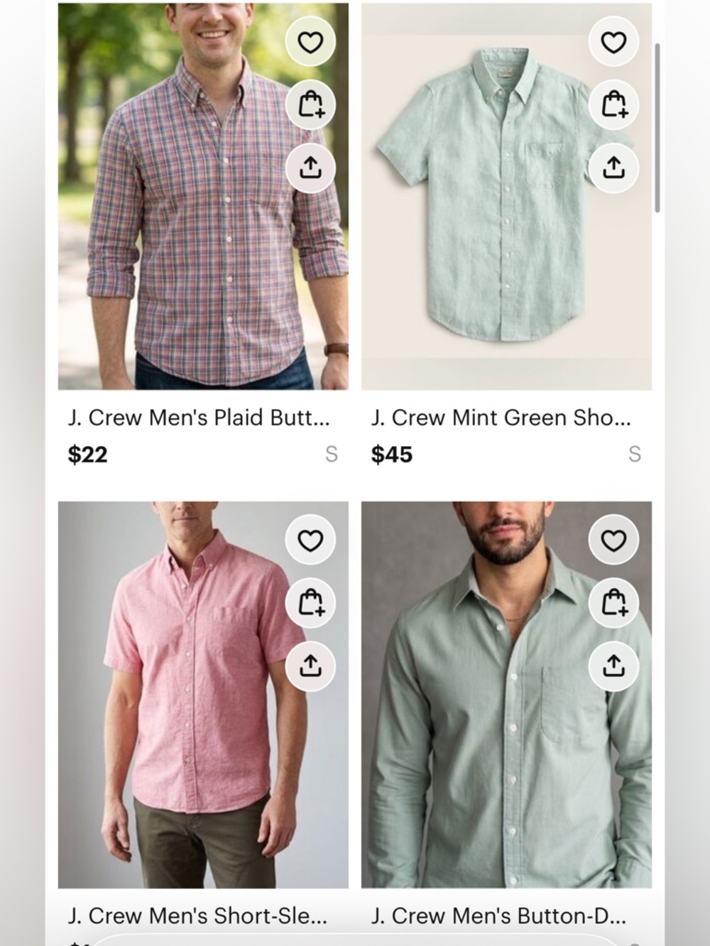 J. Crew Men’s Work Shirt Bundle - Size Small - Picture 2 of 3